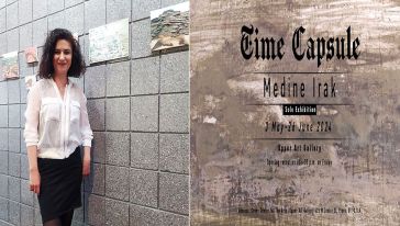 Ressam Medine İrak'tan ABD'de “Time Capsule" isimli sergi...
